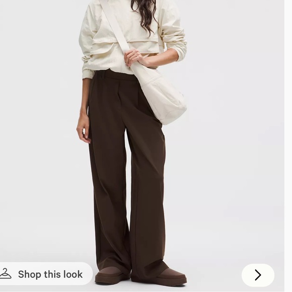 lululemon athletica Pants - Lululemon Daydrift High-Rise Wide-Leg Trouser size XXS walnut crunch Athleisure
